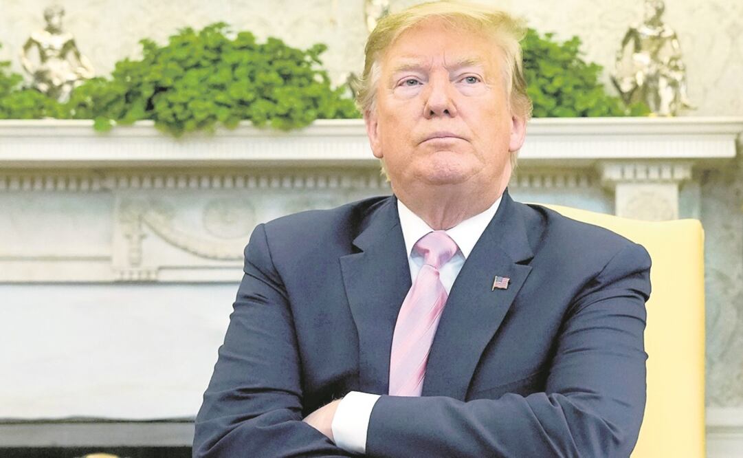 Disputa. Donald Trump amenazó con imponer aranceles a productos procedentes de la UE por 11 mil mdd, tras un viejo conflicto en materia de aviación. Foto: KEVIN LAMARQUE. REUTERS