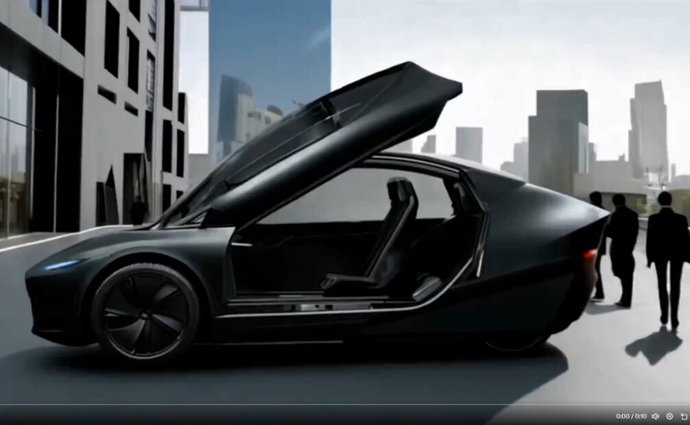 Tesla revela su esperado robotaxi, un vehículo autónomo. Foto: Tesla