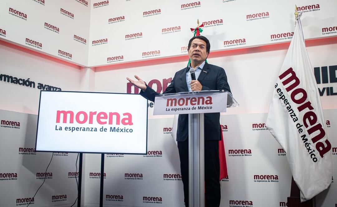 El dirigente de Morena, Mario Delgado, informó que este jueves se llevará a cabo el sorteo para elegir a las cuatro encuestadoras. Foto: archivo/EL UNIVERSAL