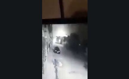 Captan el momento de la explosión de un polvorín en Puebla