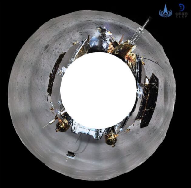 La primera fotografía 360°de la cara oculta de la Luna