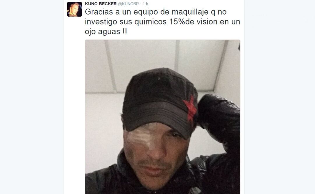 Foto: Tomada del Twitter de Kuno Becker