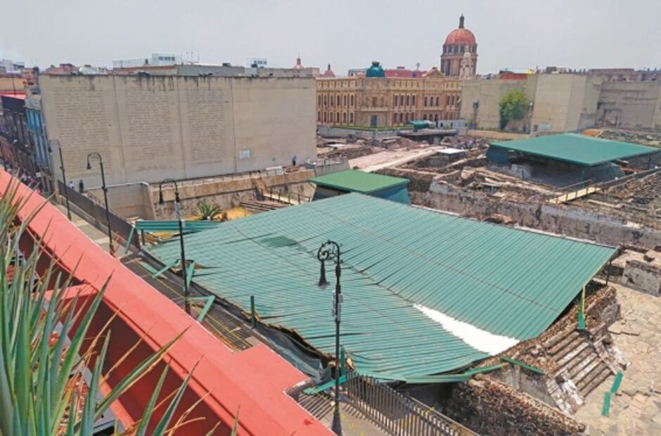 Cambio de cubierta de Templo Mayor registra un avance de 50%