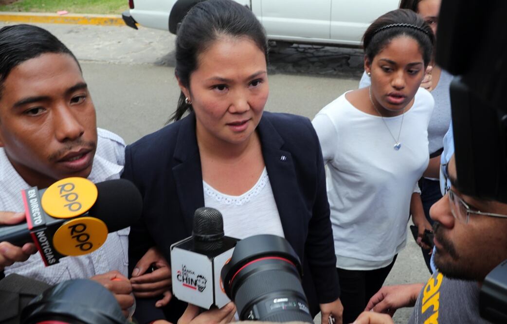 Keiko Fujimori, hija del ex presidente. Foto: EFE