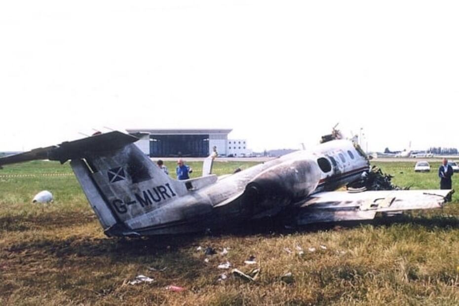 El piloto que sobrevivió a un choque de avión y quedó en el podio