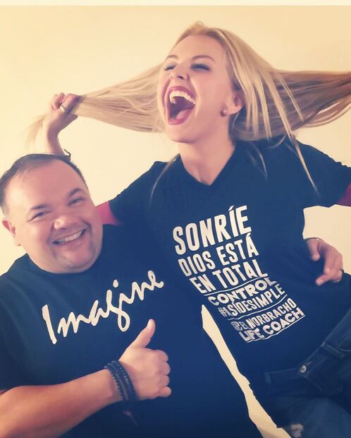 Marjorie de Sousa y su amigo. Fuente: Instagram @marjodesousa