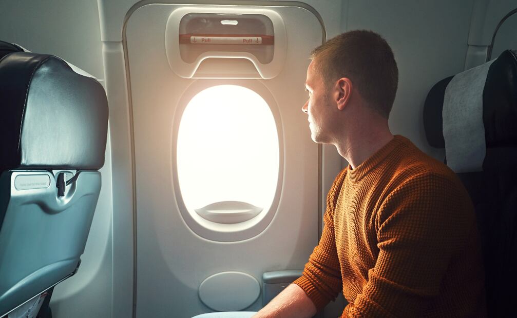 Ventana del avión. Foto: iStock