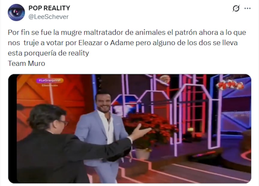 Memes de la eliminación de Alberto del Río de La Granja VIP. Foto: X