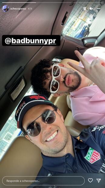 ¿Qué hacían juntos Bad Bunny y Checo Pérez?