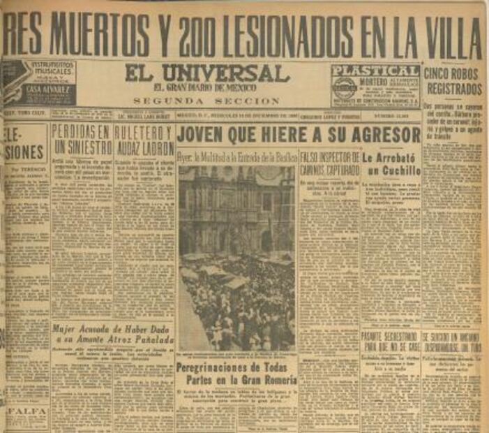 El fervor guadalupano y sus tragedias