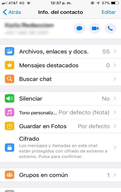 Personaliza el tono de un contacto en WhatsApp