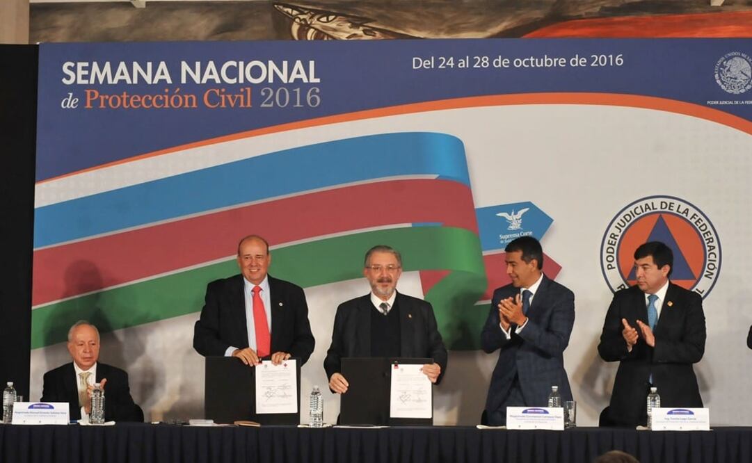 El convenio se firmó en el marco de la inauguración de la Semana Nacional de Protección Civil. (Foto: Especial)