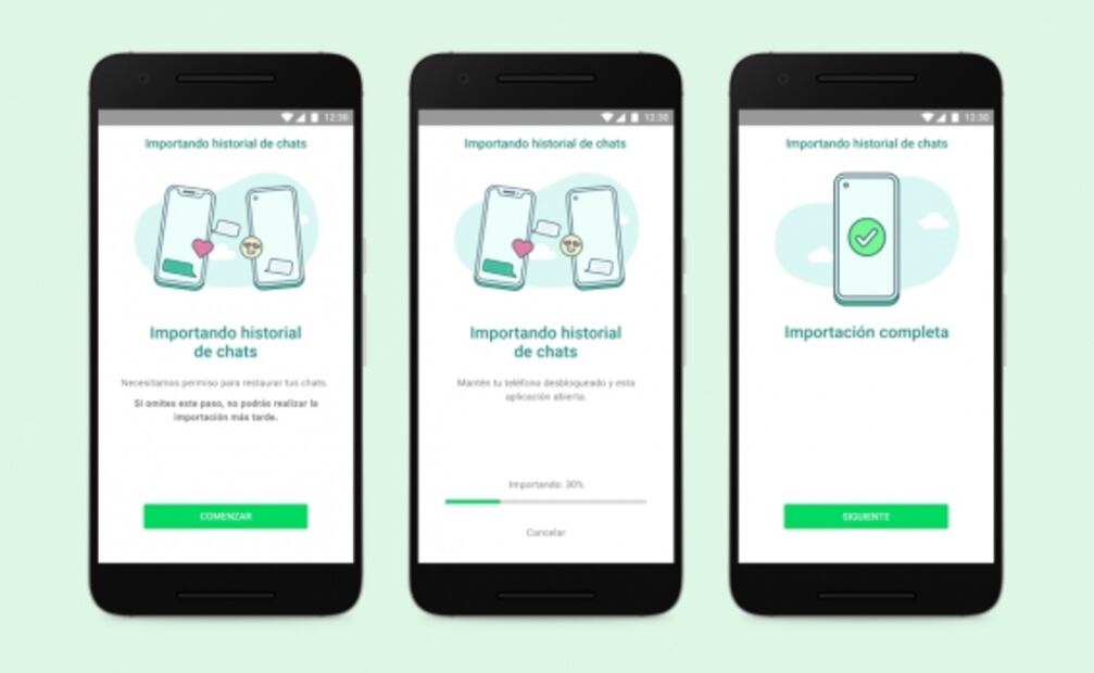 En WhatsApp, ya puedes transferir tus chats de iOS a Android