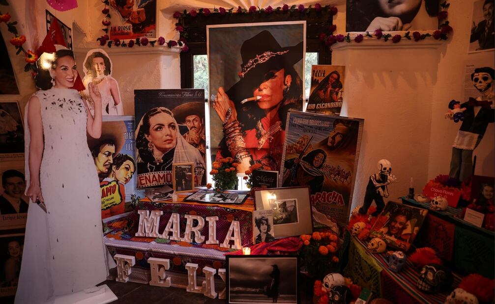 Presentación de la Ofrenda Monumental del Día de Muertos en Casa Fuerte del Indio Fernández.
Foto: Clasos.
