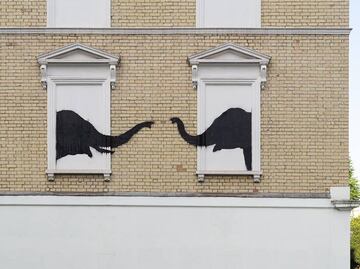 Banksy desvela en Londres su segunda obra de arte "animal" en menos de 24 horas