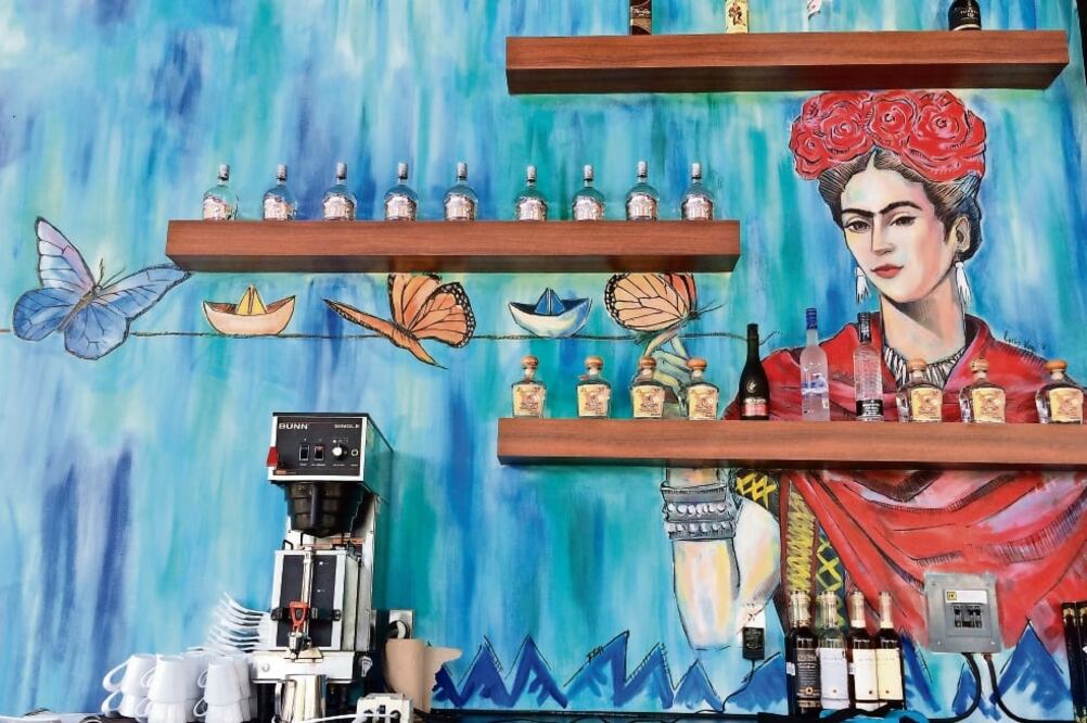 La imagen de la artista identifica cada rincón del restaurante en Quintana Roo ()
