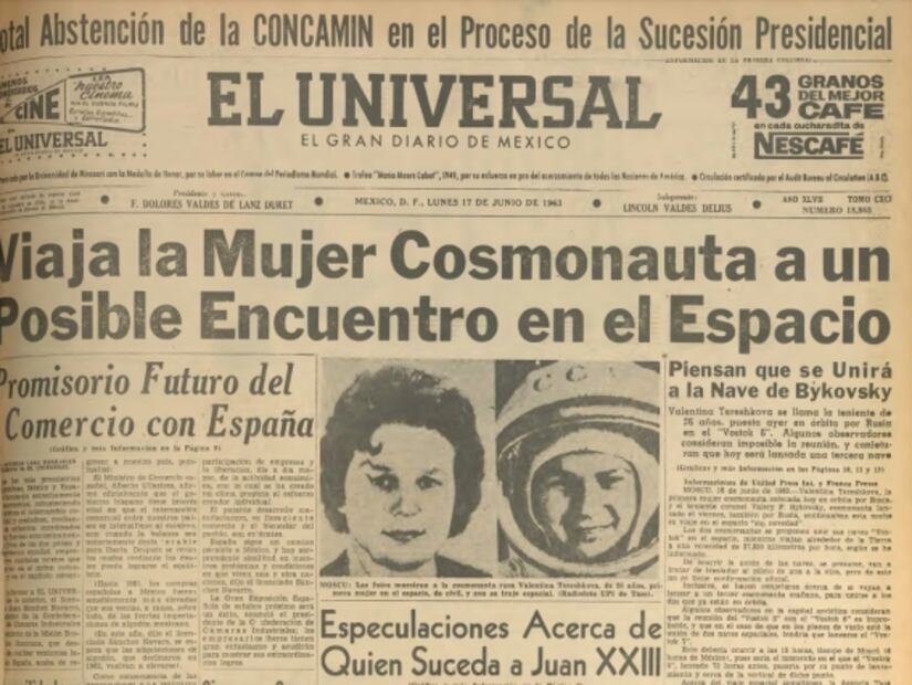 Rumores sobre idilios espaciales y el desprecio de EU: Así fue el lanzamiento de la primera mujer al espacio