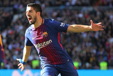Luis Suárez celebra los 400 goles de su carrera