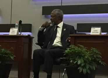 Violencia criminal incontrolable pone en riesgo democracia: Kofi Annan