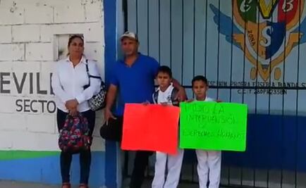 Dejan a niños fuera de la escuela por no pagar cuota en Tamaulipas