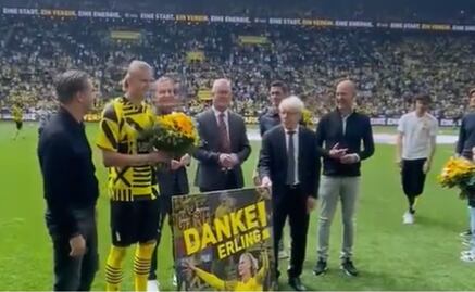 VIDEO: Así fue la despedida de Erling Haaland con el Borussia Dortmund