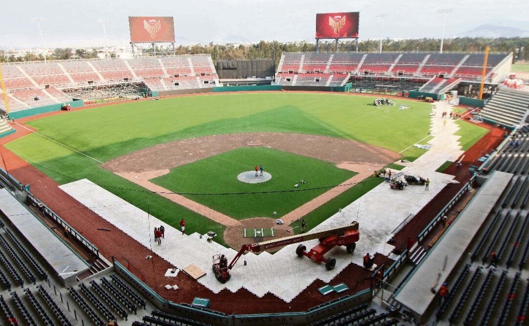 El estadio de beisbol de los Diablos Rojos del México, ubicado en la Ciudad Deportiva Magdalena Mixhuca. Fotografía: Archivo / EL UNIVERSAL