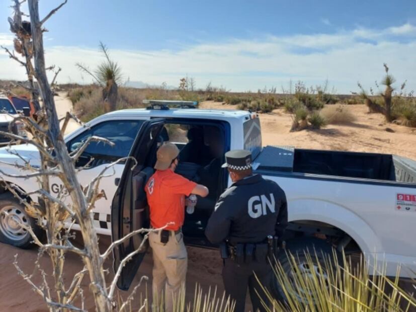 Rescatan a migrante embarazada que se extravió en desierto de Chihuahua