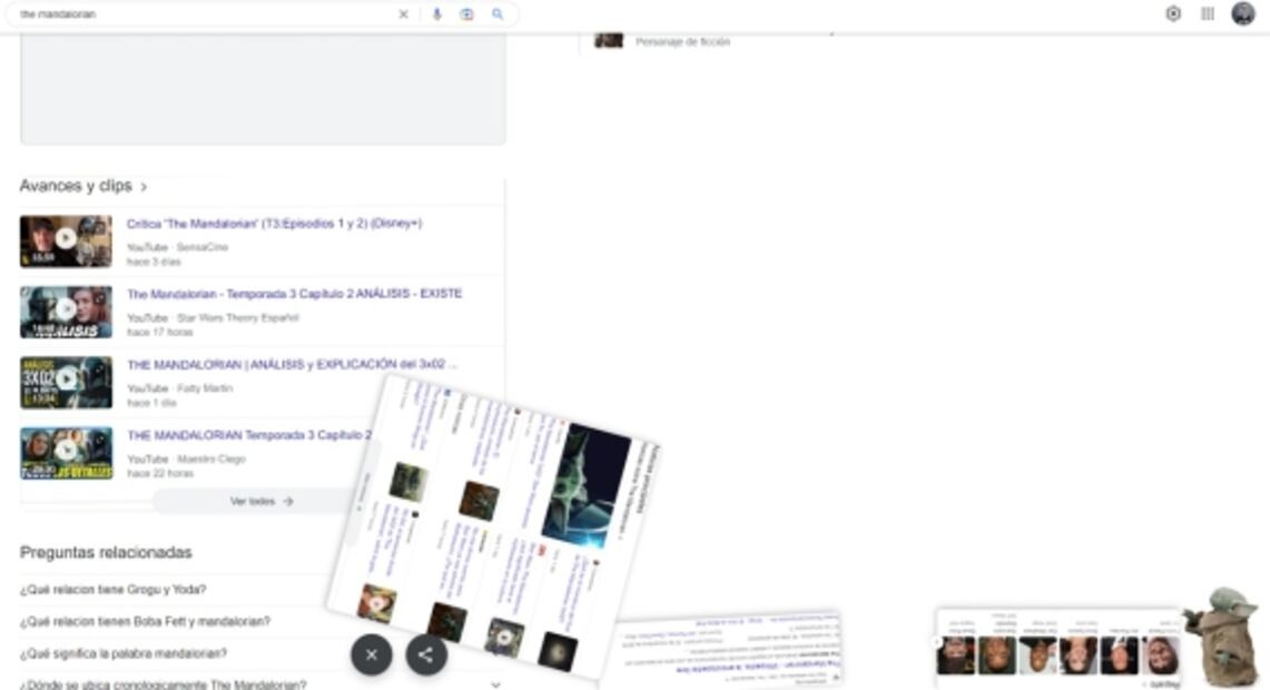 ¿Fan de Grogu? Mira lo que sucede cuando buscas "The Mandalorian" en Google