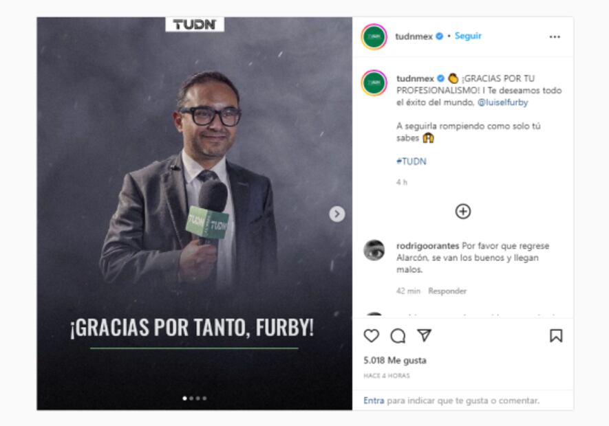 Reconocido comentarista de TUDN deja Televisa tras más de dos décadas