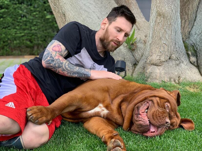 Lionel Messi junto a Hulk. Fuente: Instagram @leomessi