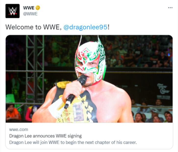 Dragon Lee, el nuevo luchador mexicano que peleará en la WWE