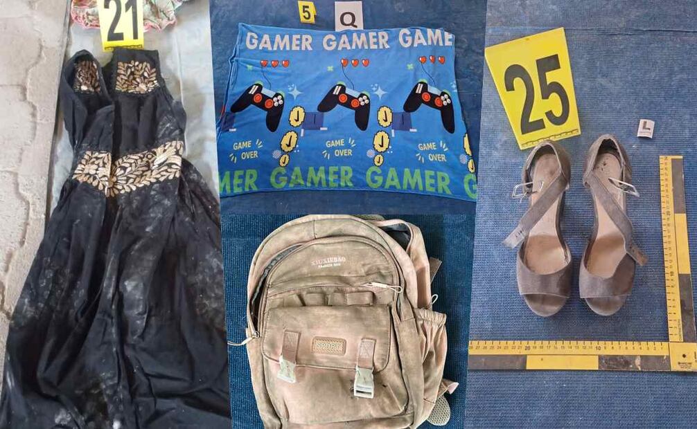 Objetos encontrados en el Rancho Izaguirre / Foto: Fiscalía Jalisco