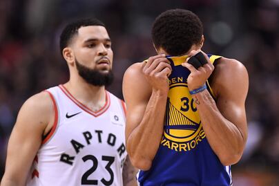 Los Raptors de Toronto derrotaron a Golden State en el primer juego