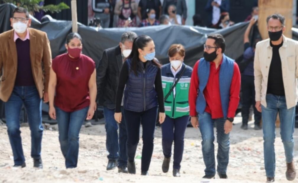 Sheinbaum supervisa avance del proyecto de vivienda en la Ciudad de Perdida de Tacubaya