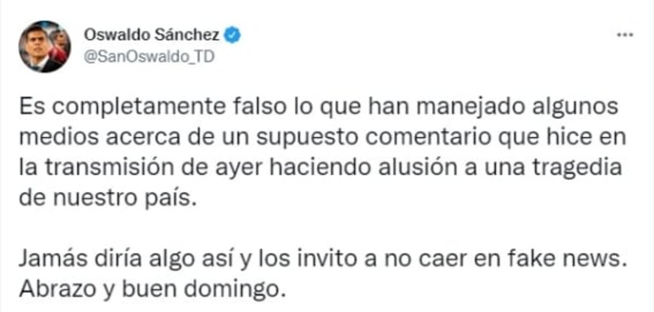 Oswaldo Sánchez desmiente polémico comentario sobre los 43 normalistas de Ayotzinapa