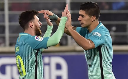 El Barcelona golea al Éibar agarrado de Messi, Suárez y Neymar 