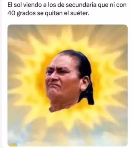 Memes por las altas temperaturas en México. Foto: Redes Sociales