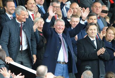 Sir Alex Ferguson regresó a Old Traforrd tras hemorragia cerebral