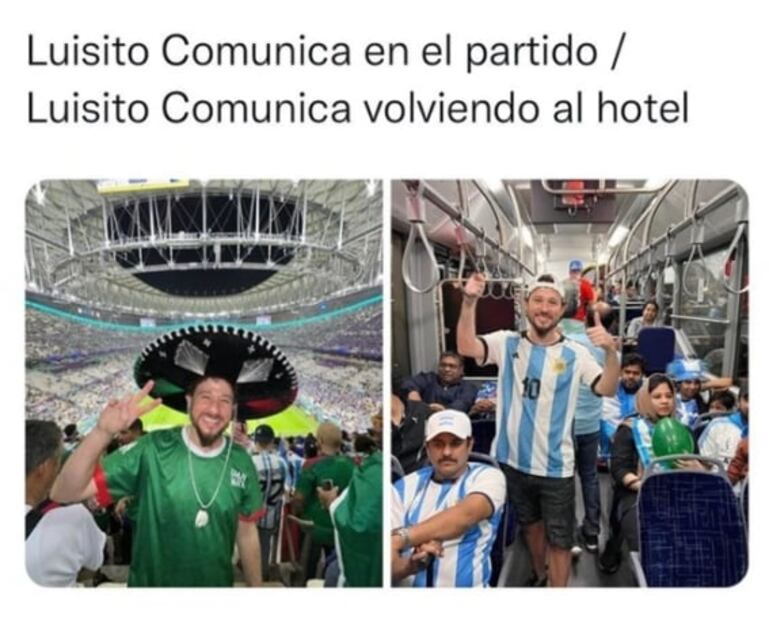 Critican a Luisito Comunica por aparecer con la playera de Argentina tras la derrota de la Selección