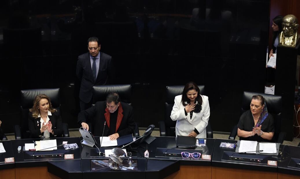 La presidenta del Consejo General del INE, Guadalupe Taddei Zavala, destacó que como parte de la lucha de las mujeres en el país hoy una científica es la Presidenta de la República y hay 13 gobernadoras. Foto: Diego Simón Sánchez/EL UNIVERSAL