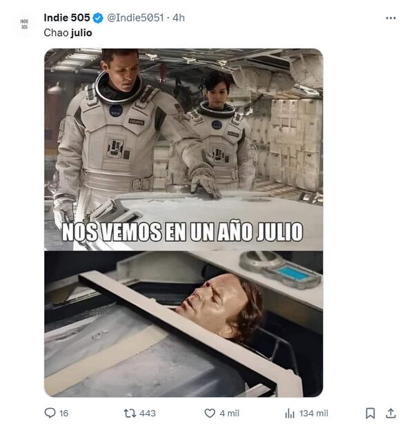 Usuarios en redes se despiden del mes de julio con los memes más divertidos para reír por un buen rato. Foto: Captura de pantalla
