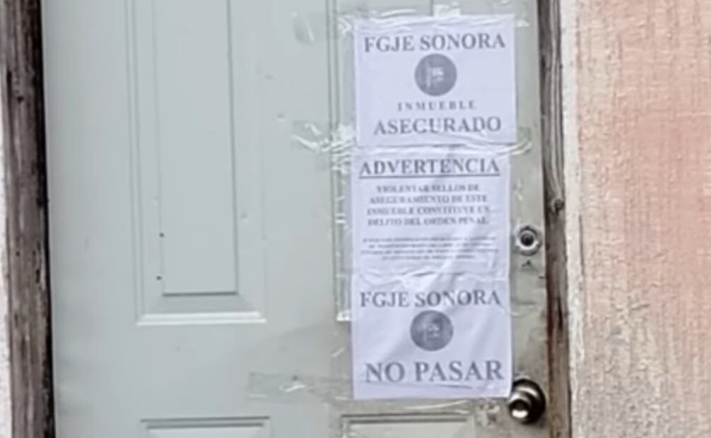 FGJE asegura inmueble con perros en estado deplorable en Sonora (20/08/2025). Foto: Especial
