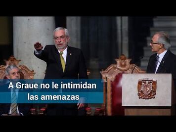 Graue rinde protesta para segundo periodo al frente de la UNAM