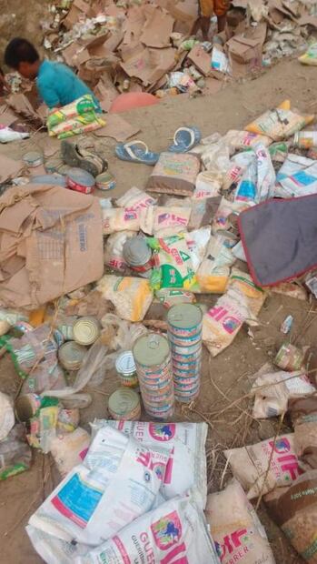 Hallan en fosa miles de despensas del DIFGuerrero