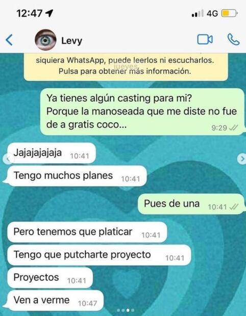 Danna Ponce, actriz de 22 años, denuncia abuso sexual de Coco Levy, hijo de Talina Fernández