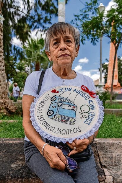 Doña Esthela busca a su hijo César Acuña, de 44 años, desaparecido en 2023. Tenía más de 20 años que se dedicaba a la venta de autos. Foto: Diana Valdez