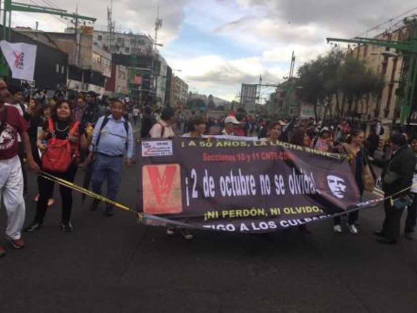 Minuto a minuto de la marcha por 50 años del 2 de octubre
