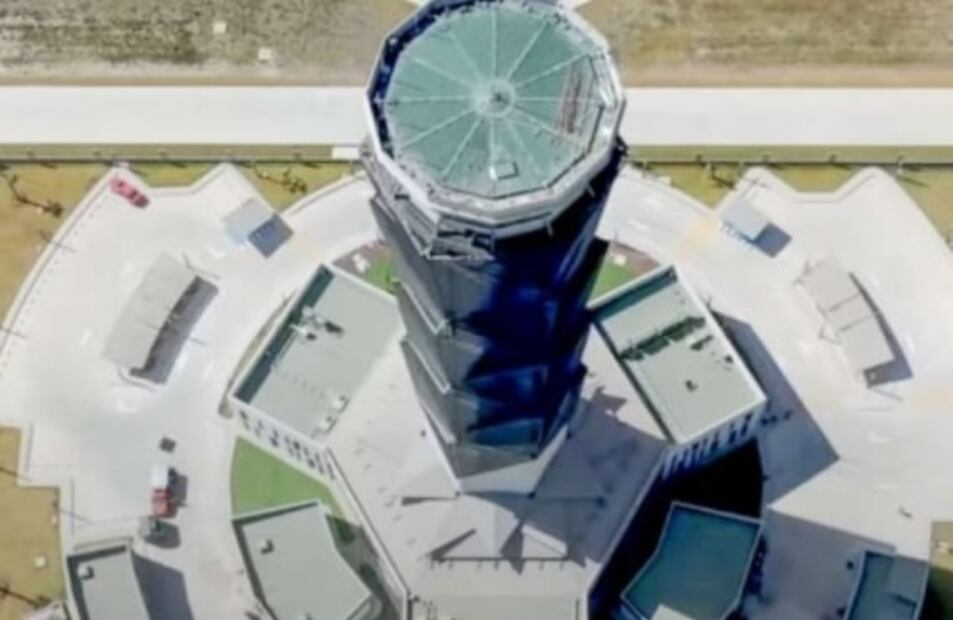Torre de Control del AIFA inspirada en el Macuahuitl, arma ceremonial del Guerrero Azteca