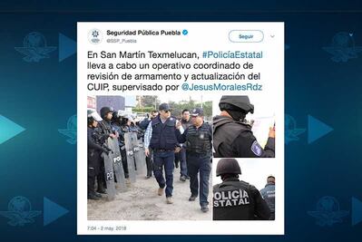 Militares y policías estatales intervienen policía de San Martín Texmelucan