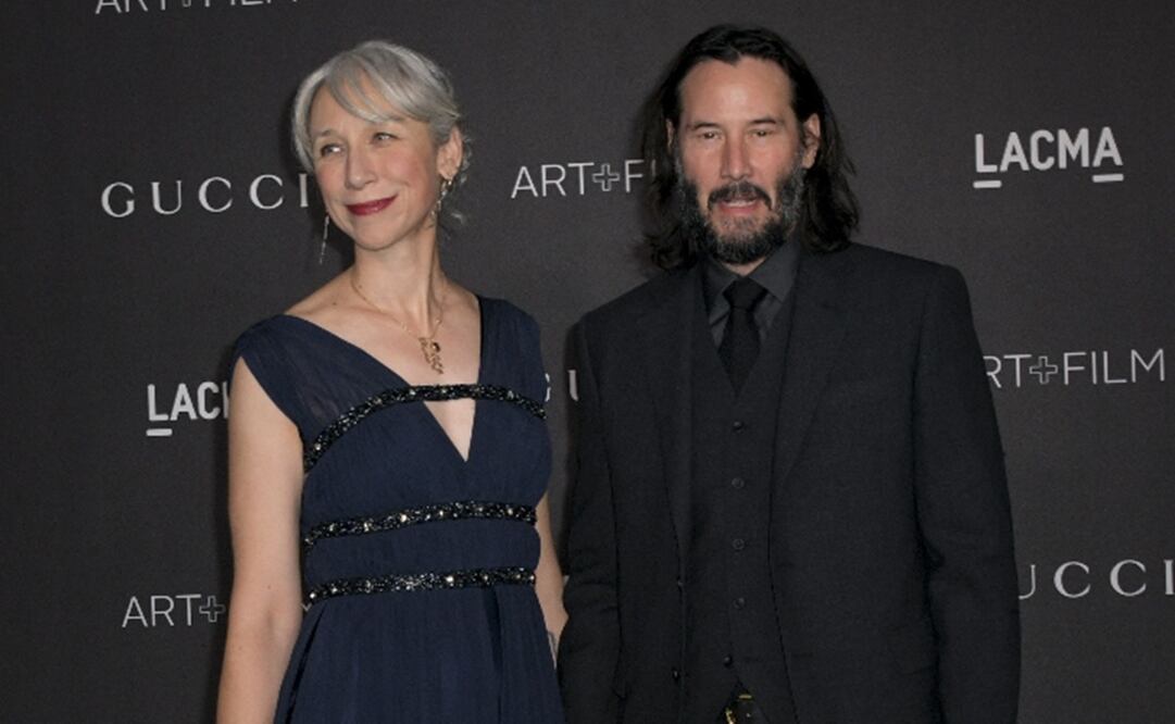 Keanu Reeves y Alexandra Grant. Foto: EFE 